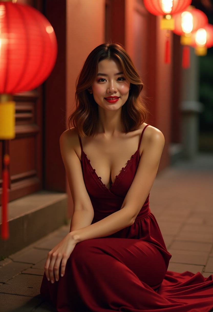 山房实景木楼梯